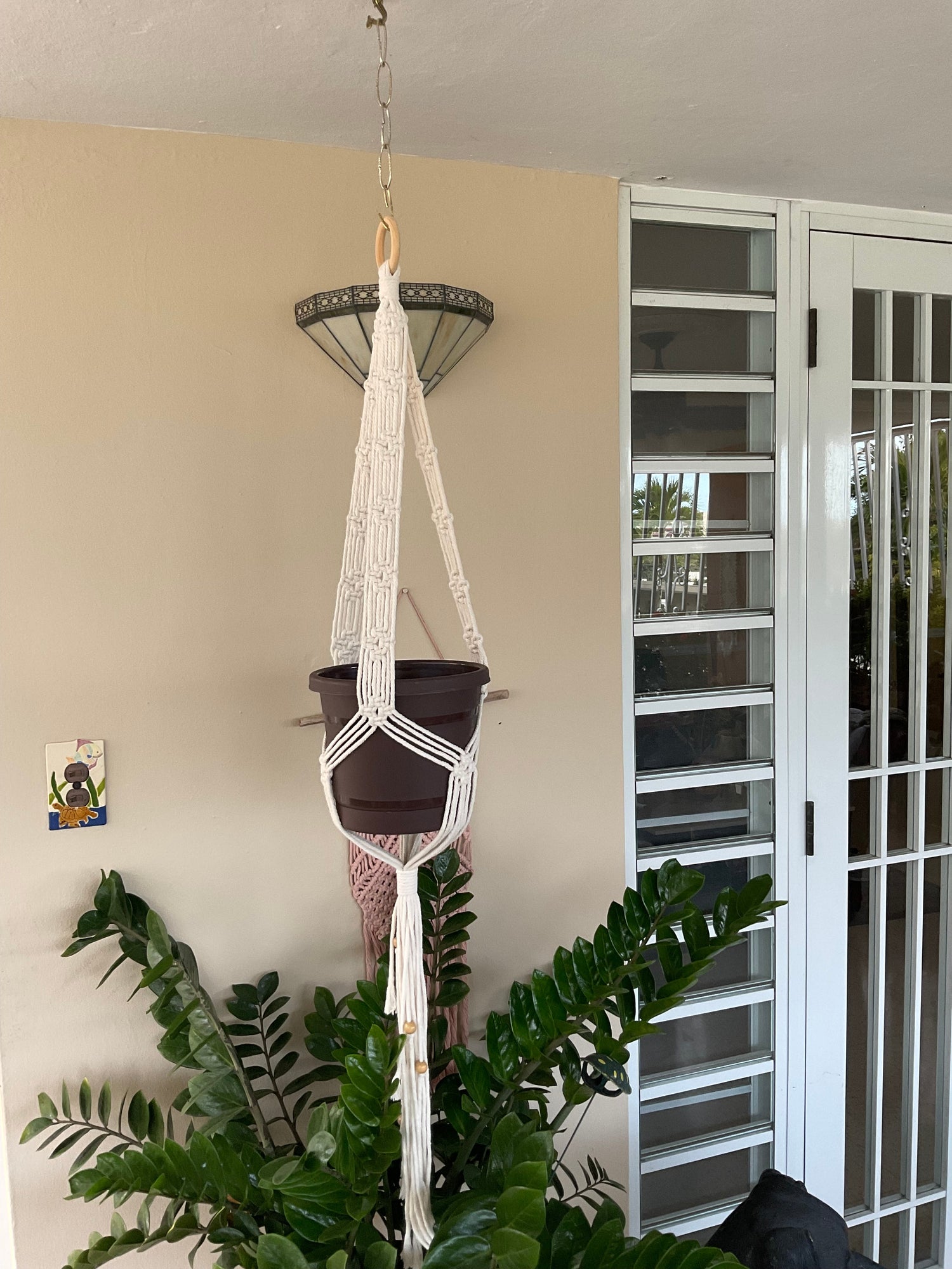 Portatiestos en Macrame