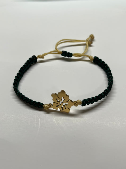 Bracelet in nylon with connector