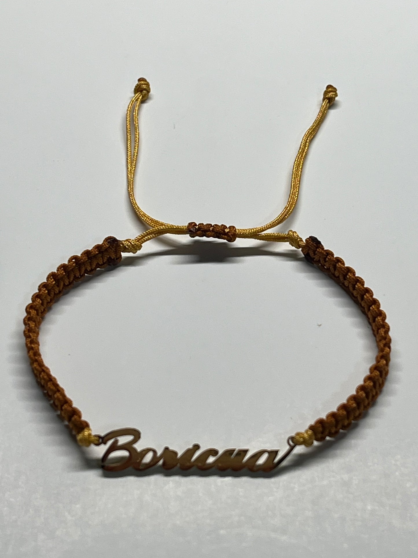 Macrame Boricua bracelet