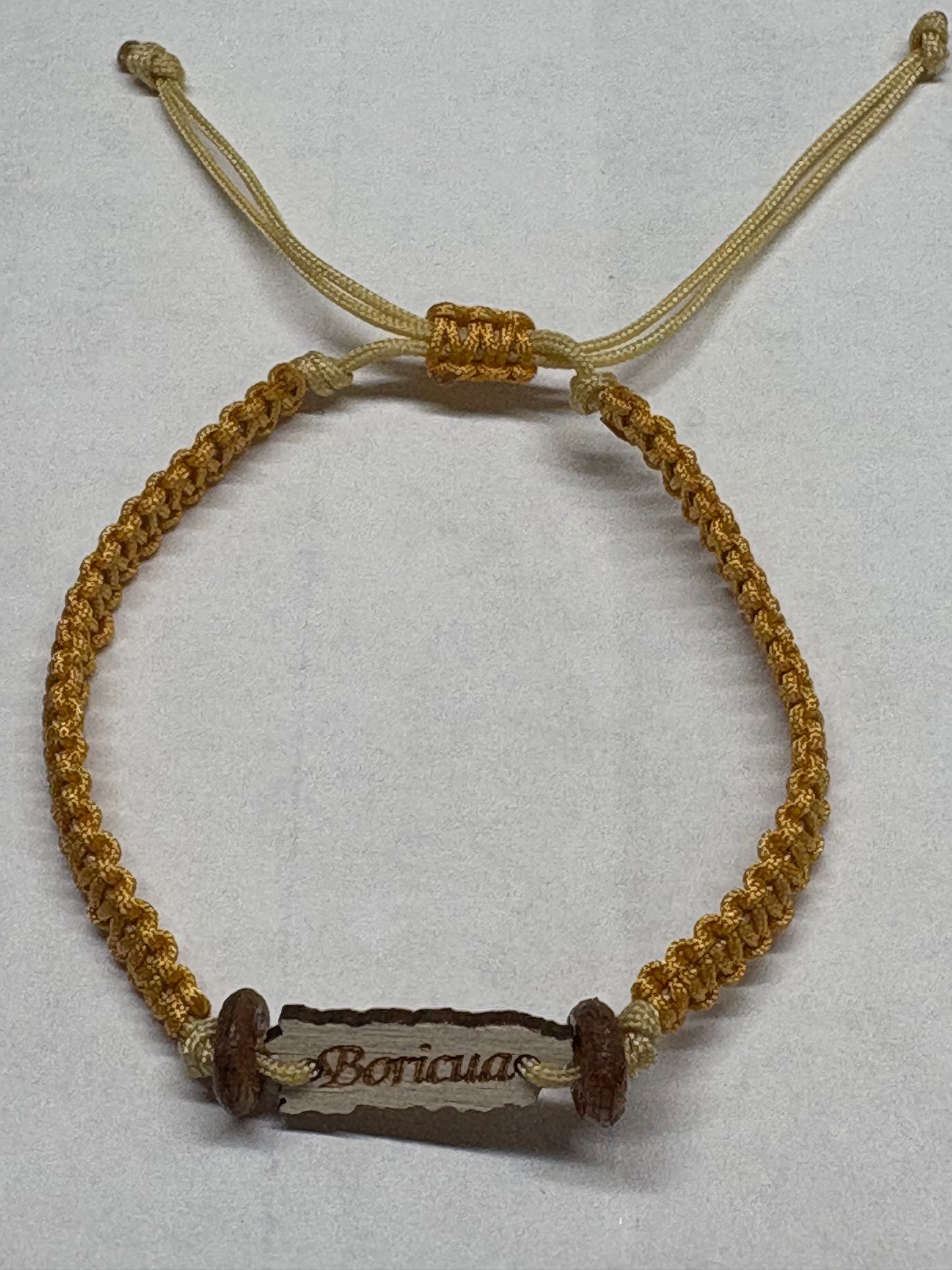 Macrame Boricua bracelet
