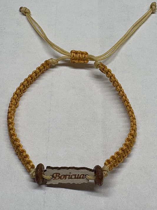 Macrame Boricua bracelet
